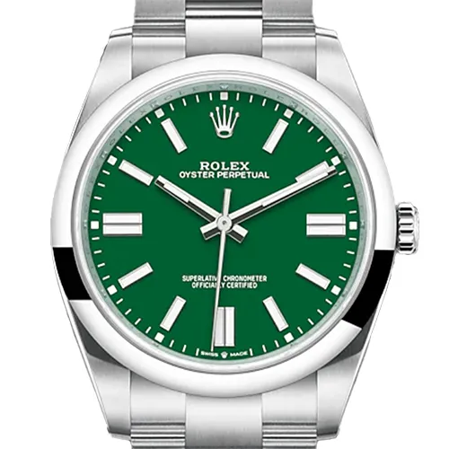 124300 グリーン ステンレススチール 41mm