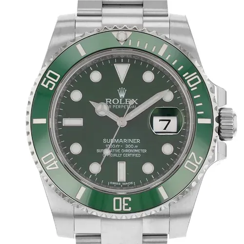 116610LV グリーン  ステンレススチール オイスターブレス